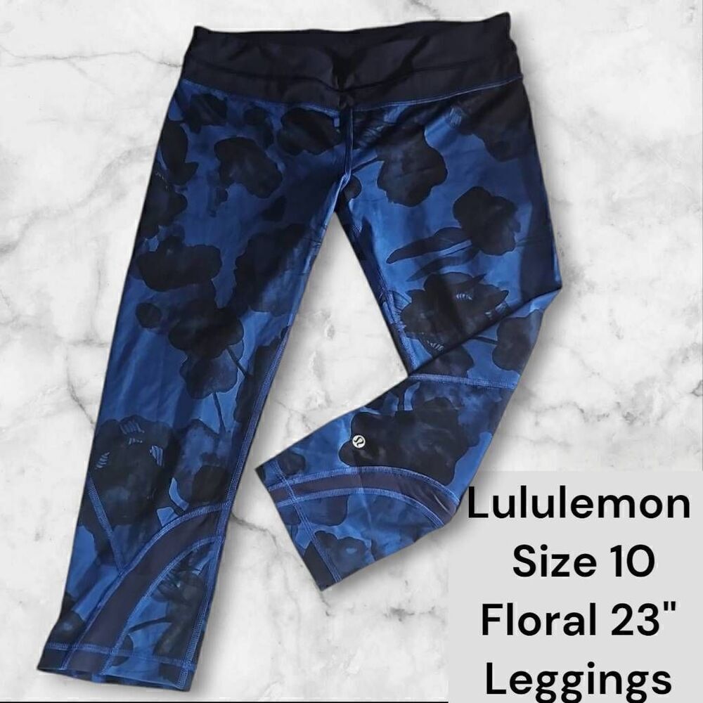 Lululemon Size 10 Floral 23" Leggings